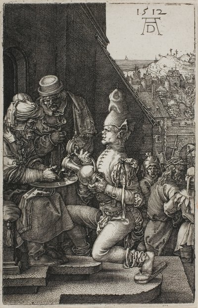 Pilatus wäscht seine Hände, aus Die gravierte Passion von Albrecht Dürer