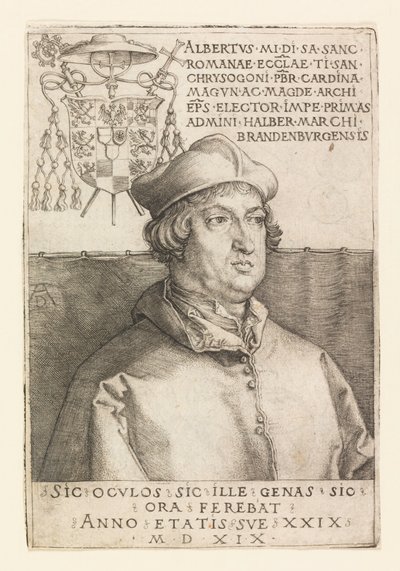 Porträt von Albert von Mainz von Albrecht Dürer