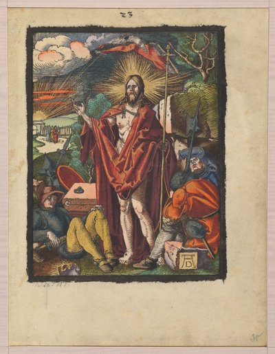 Auferstehung, aus der „Kleinen Holzschnittpassion“ von Albrecht Dürer