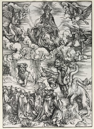 Offenbarung des Johannes: Tier mit Widderhörnern von Albrecht Dürer