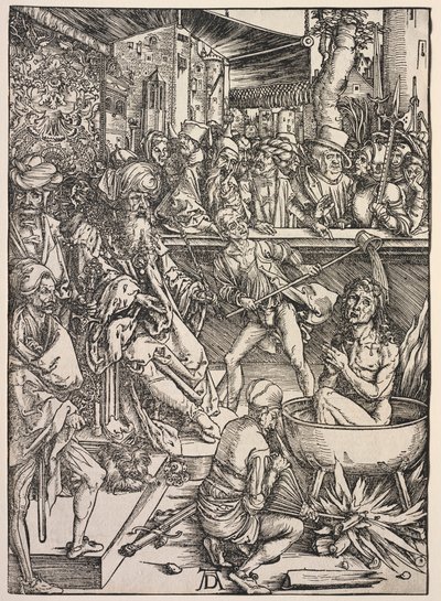 Offenbarung des Johannes: Martyrium des Johannes, 1511 von Albrecht Dürer