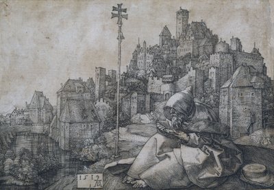 Der heilige Antonius vor der Stadt, 1519 von Albrecht Dürer