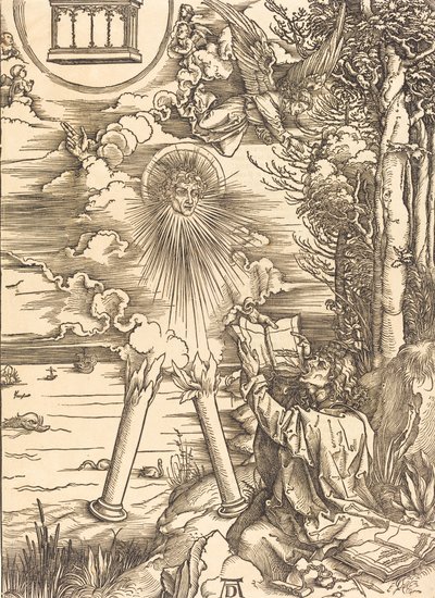Johannes verschlingt das Buch von Albrecht Dürer