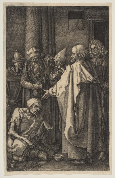 Heiliger Petrus und Heiliger Johannes am Tempeltor, aus der Passion, 1513 von Albrecht Dürer