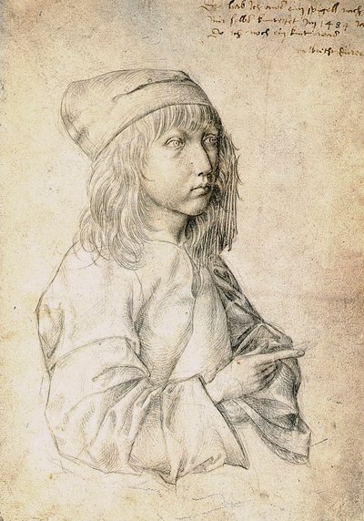 Selbstporträt mit dreizehn von Albrecht Dürer