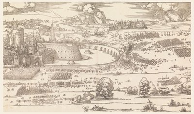 Belagerung einer Stadt (Teil 1) von Albrecht Dürer