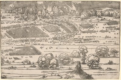 Belagerung einer Festung: Linker Teil von Albrecht Dürer