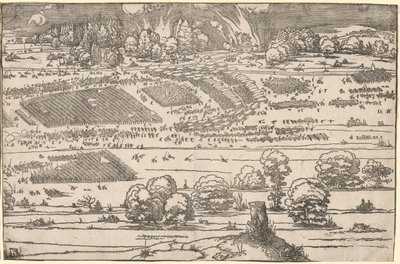 Belagerung einer Festung: Linker Teil von Albrecht Dürer