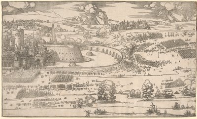 Belagerung einer Festung: Rechter Teil von Albrecht Dürer