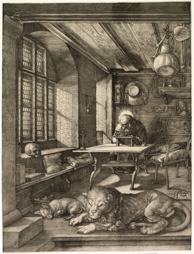 Der heilige Hieronymus in seinem Studierzimmer von Albrecht Dürer