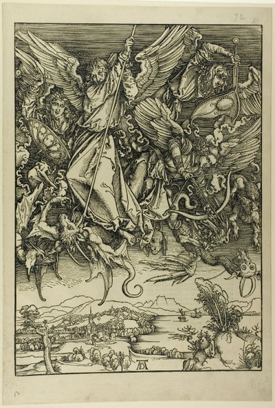 St. Michael kämpft gegen den Drachen, aus Die Apokalypse von Albrecht Dürer