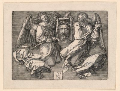 Schweißtuch von zwei Engeln gezeigt von Albrecht Dürer