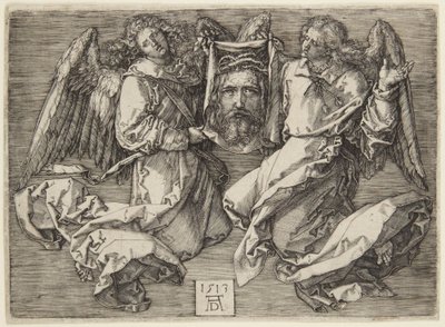 Schweißtuch gehalten von zwei Engeln von Albrecht Dürer