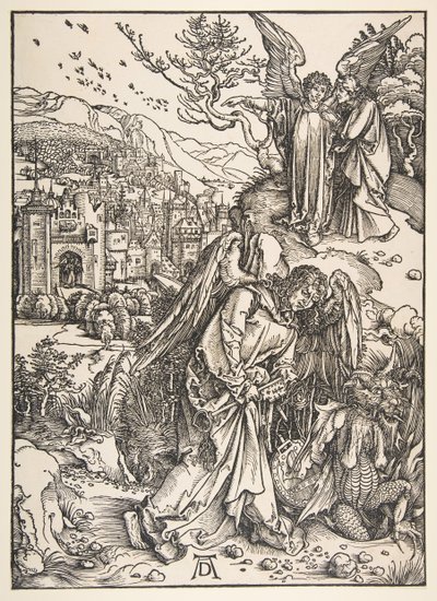 Der Engel mit dem Schlüssel zum Abgrund, 1511 von Albrecht Dürer