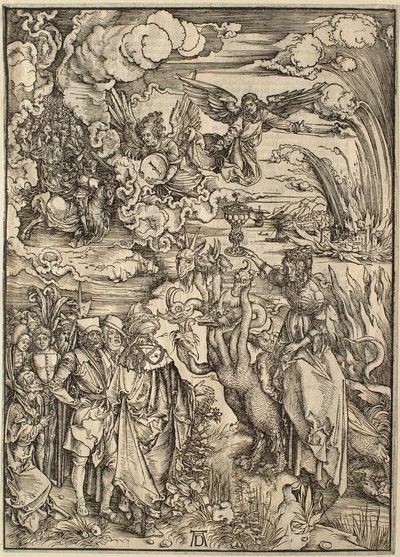 Die Apokalypse: Die babylonische Hure von Albrecht Dürer