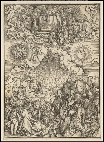 Die Apokalypse: Die Öffnung des fünften und sechsten Siegels, 1497-98 von Albrecht Dürer