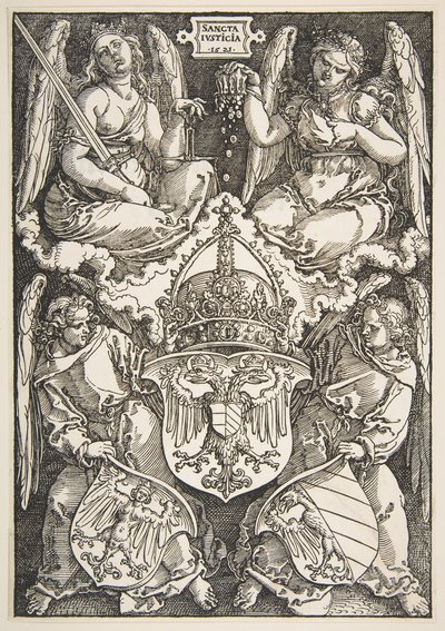 Die Waffen des Reiches und von Nürnberg, 1521 von Albrecht Dürer