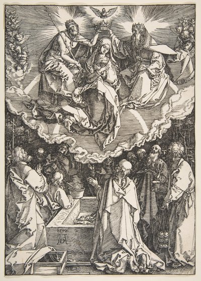 Die Himmelfahrt und Krönung der Jungfrau, aus Das Leben der Jungfrau von Albrecht Dürer