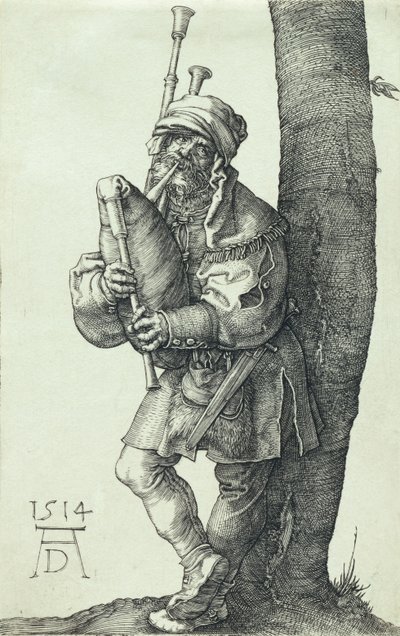 Der Dudelsackspieler, 1514 von Albrecht Dürer
