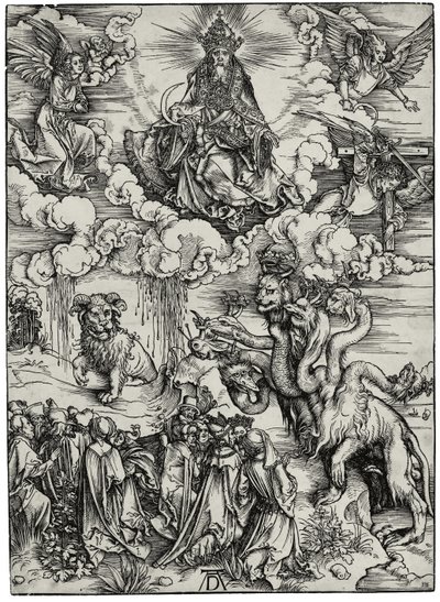 Das Tier mit zwei Hörnern wie ein Lamm, ca. 1497 von Albrecht Dürer