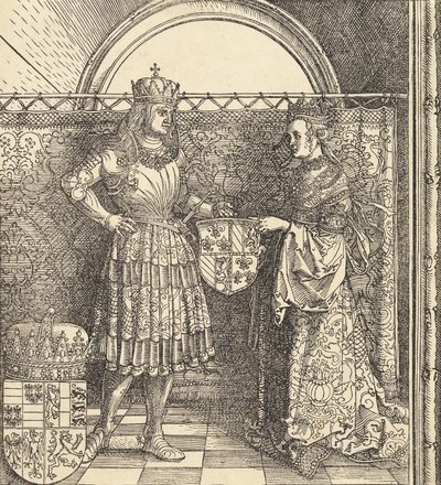 Die Verlobung von Maximilian mit Maria von Burgund, 1511 von Albrecht Dürer