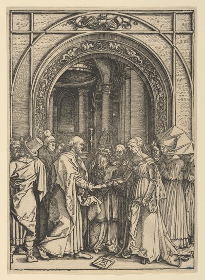 Die Verlobung der Jungfrau, aus Das Leben der Jungfrau von Albrecht Dürer