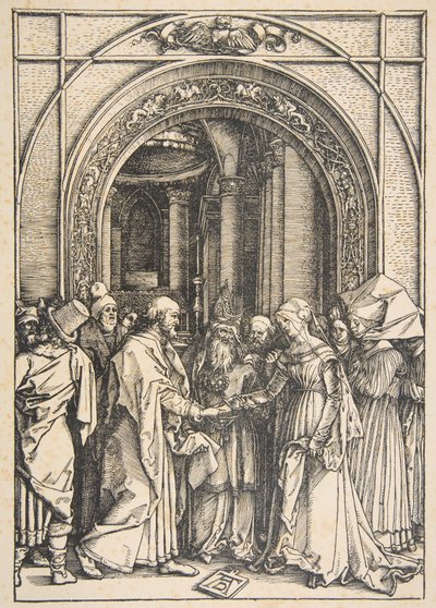 Die Verlobung der Jungfrau, aus "Das Leben der Jungfrau" von Albrecht Dürer