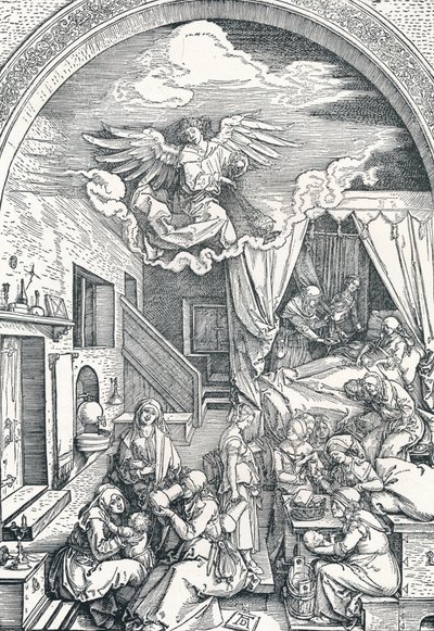Die Geburt der Jungfrau Maria, um 1503-1504 von Albrecht Dürer