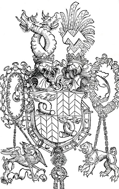 Das Wappen von Florian Waldauf, 1500 1906 von Albrecht Dürer