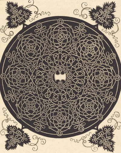 Der fünfte Knoten mit einem sechszackigen weißen Schild, wahrscheinlich 1506-1507 von Albrecht Dürer