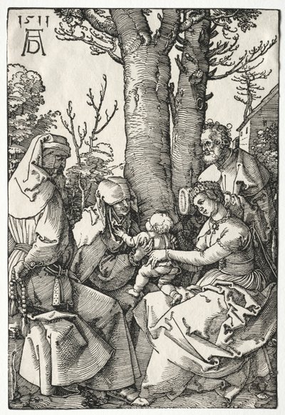 Die Heilige Familie mit Joachim und Anna, 1511 von Albrecht Dürer