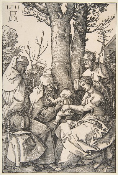 Die Heilige Familie mit St. Joachim und St. Anna, 1511 von Albrecht Dürer