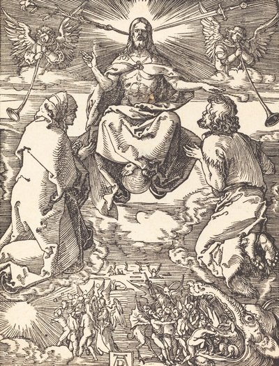 Das Jüngste Gericht, wahrscheinlich ca. 1509-1510 von Albrecht Dürer