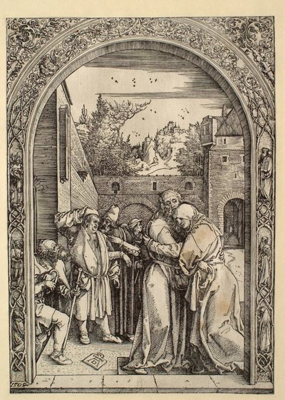 Das Leben der Jungfrau: Joachim und Anna am Goldenen Tor von Albrecht Dürer