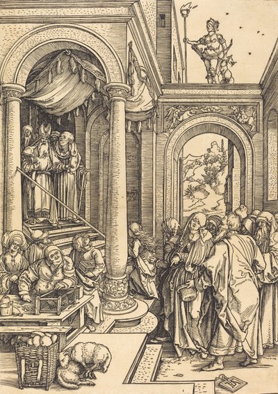 Die Darstellung der Jungfrau im Tempel, ca. 1502-1503 von Albrecht Dürer