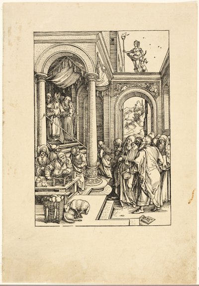 Die Darstellung der Jungfrau im Tempel, aus Das Leben der Jungfrau von Albrecht Dürer