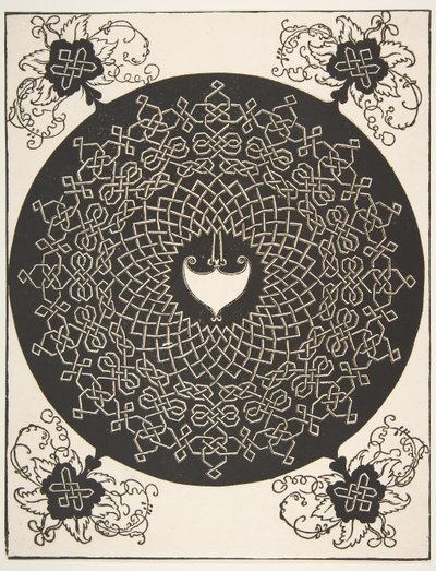 Der zweite Knoten. Verschlungenes Rundel mit einem Amazonenschild in der Mitte, vor 1521 von Albrecht Dürer