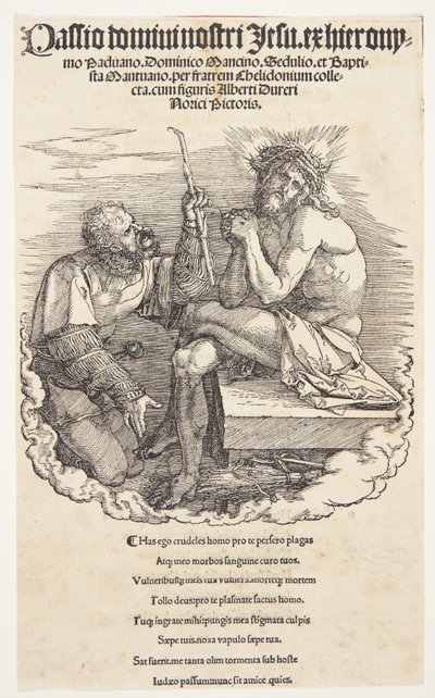 Titelseite: Die Verspottung Christi von Albrecht Dürer