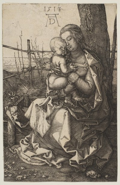Jungfrau und Kind unter einem Baum sitzend, 1513 von Albrecht Dürer