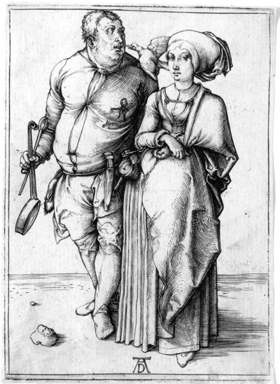 Ein Koch und seine Frau, ca. 1496 von Albrecht Dürer