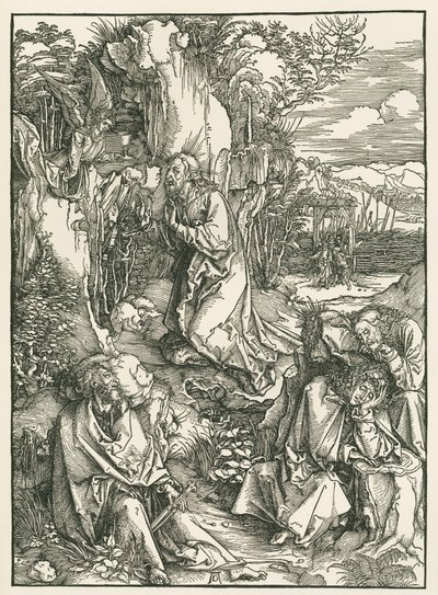 Die Agonie im Garten - Christus am Ölberg von Albrecht Dürer or Duerer