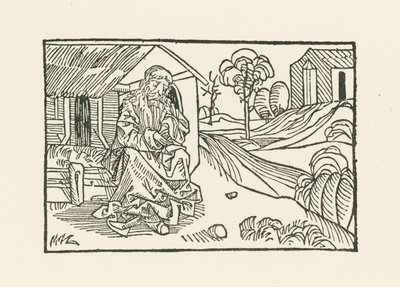 Bruder Klaus vor der Hütte von Albrecht Dürer or Duerer