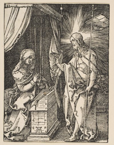 Christus erscheint seiner Mutter, aus der Kleinen Passion, um 1510 von Albrecht Dürer