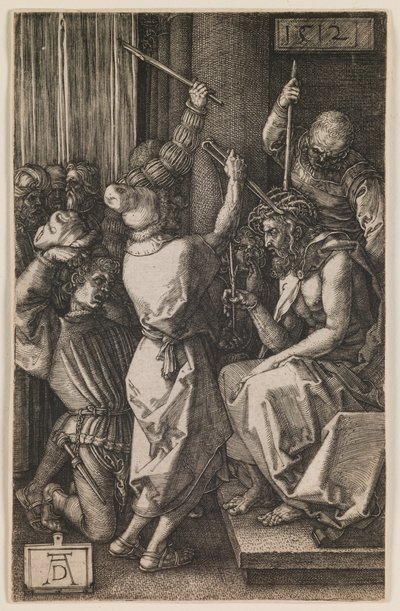 Christus mit Dornen gekrönt, aus der Serie "Die kleine Passion" von Albrecht Dürer or Duerer