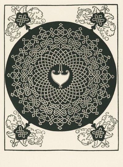 Knoten mit herzförmigem Mittelstück und eckigem Muster von Albrecht Dürer or Duerer