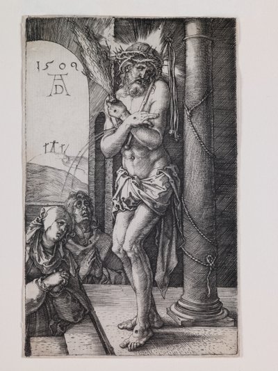 Der Schmerzensmann an der Säule, aus der Serie "Die kleine Passion" von Albrecht Dürer or Duerer