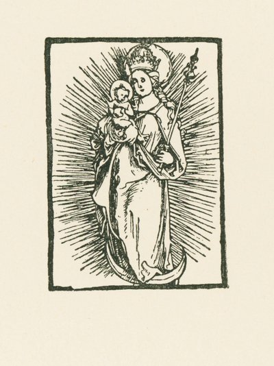 Jungfrau Maria als Himmelskönigin in der Sonne von Albrecht Dürer or Duerer