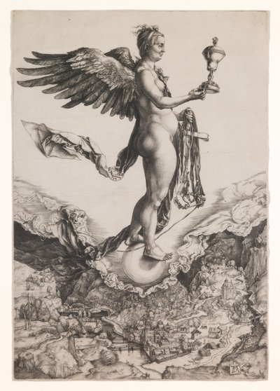 Nemesis (Gravur) von Albrecht Dürer or Duerer