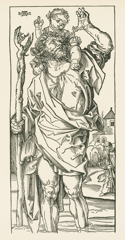 Sankt Christophorus. Nürnberg von Albrecht Dürer or Duerer