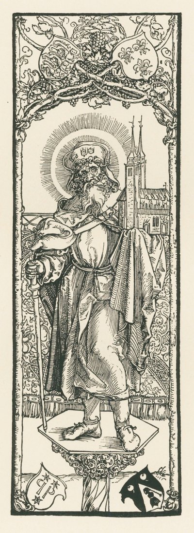 Heiliger Sebald auf der Säule, um 1501 von Albrecht Dürer or Duerer